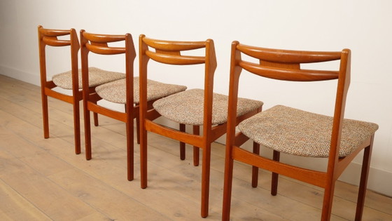 Image 1 of Juego de 4 sillas de comedor | Teca