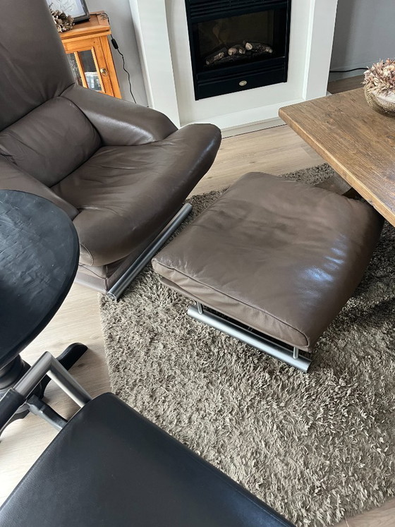 Image 1 of Fauteuil et repose-pieds Rolf Benz type 6500