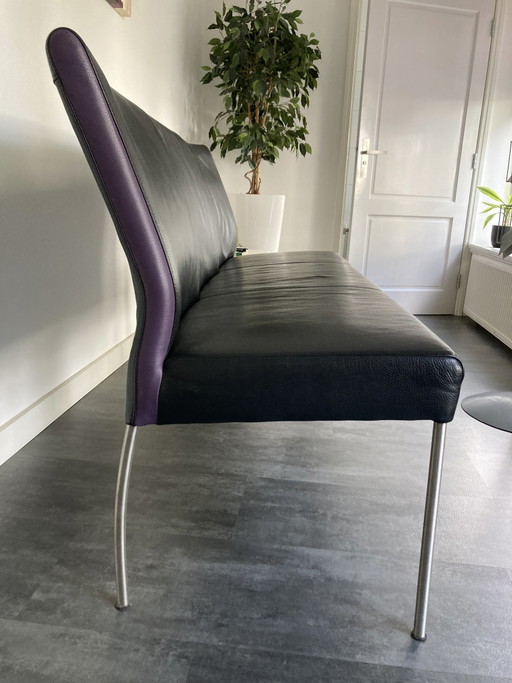 Banc de salle à manger en cuir