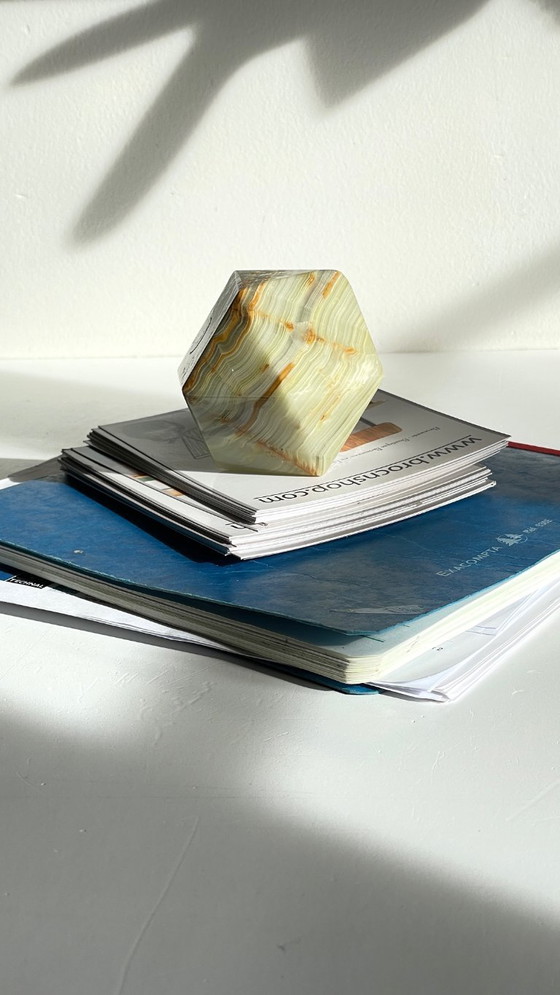 Image 1 of Vintage Onyx Paperweight