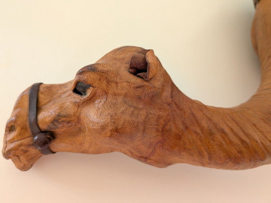 Vintage camel in leather, Decorative Objects, Black (photo 14 of 15)
