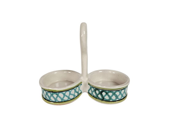 Image 1 of L'Apria Ceramiche Orvieto - salières et poivrières - Majolique - Italie 