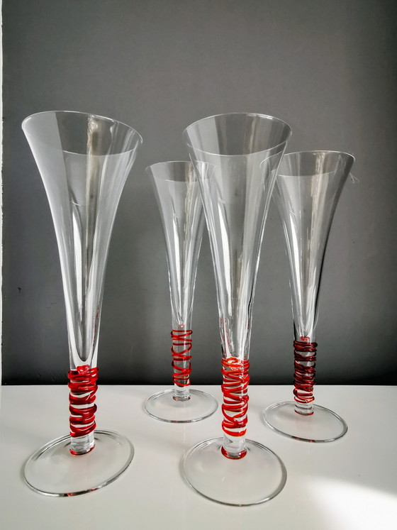Image 1 of Copas de Prosecco LSA International, hechas a mano y sopladas a boca.