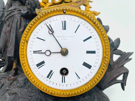 Image 1 of Reloj antiguo bajo cúpula * siglo XIX *