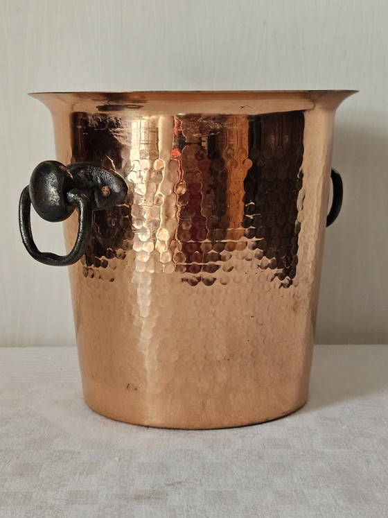 Seau à glaçons en cuivre martelé main vintage – Accessoires de table, Metal, Copper (photo 5 of 9)