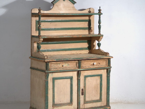 Mobile da cucina in pino con due ante e ripiani – Europa Centrale, circa 1910 – Armadi, Scandinavian (photo 2 of 40)