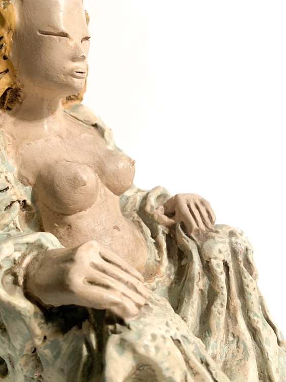 Sculptures Céramique Futuriste Dame des Années 1930 (photo 6 of 14)