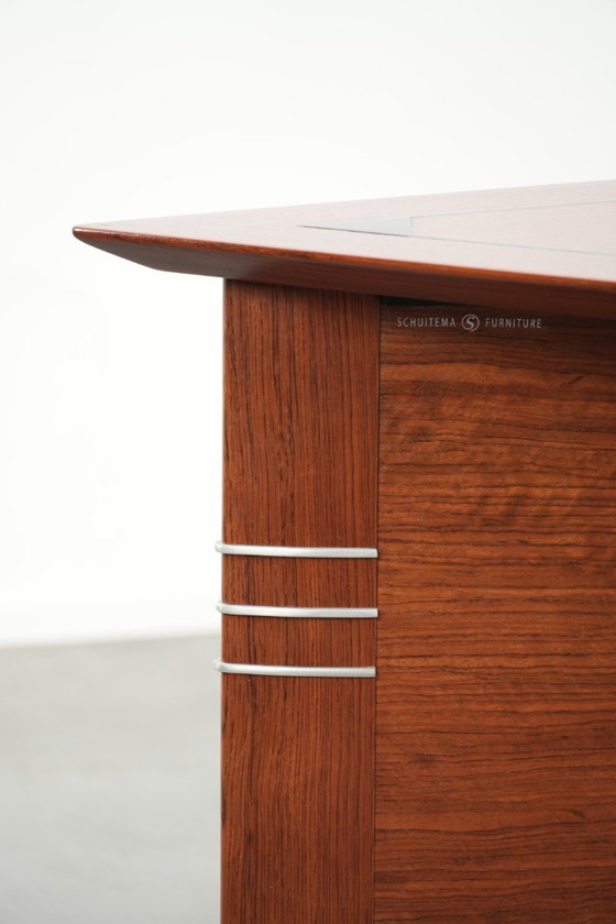 Image 1 of Luxury Art Deco design side/coffee table by Schuitema from the Decoforma series in a triangular shape