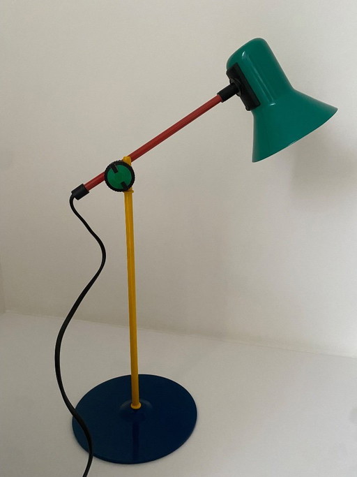 Veneta Lumi vintage Memphis-style table lamp - 1980s - Italy
