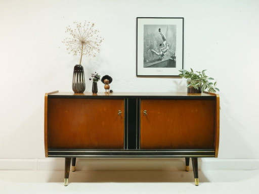 Vintage sideboard, 1960s, Germany – mahogany & birch veneer