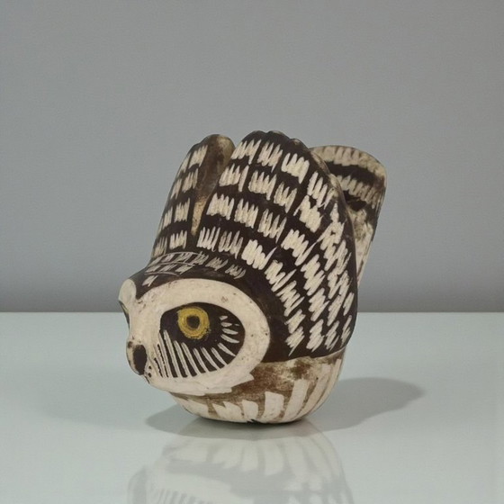 Image 1 of Edward Lindahl für Gustavsberg – Keramik-Eule "Burr" (Schweden, 1960er)