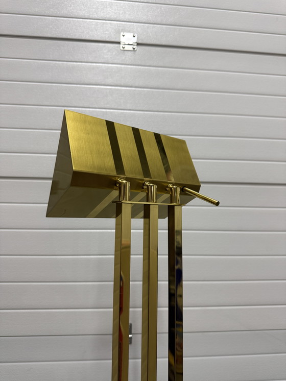 Image 1 of Lampada da terra Lustrerie Deknudt Hollywood Regency color oro