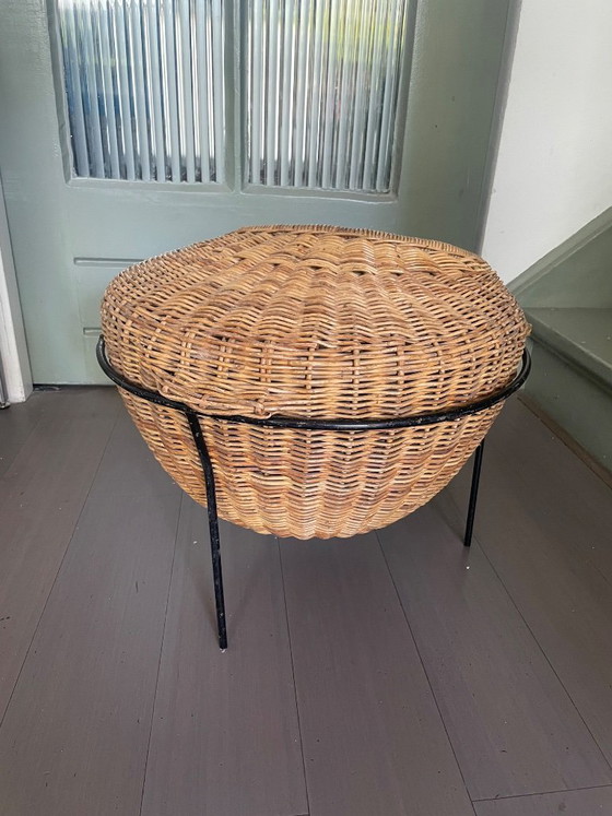 Aufbewahrungs-/Nähkorb – Aufbewahrungsschrank, Iron, Rattan (photo 3 of 6)