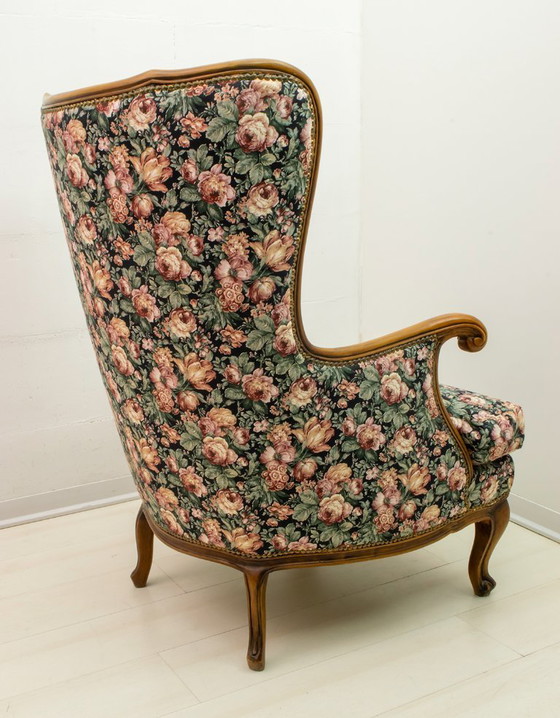Image 1 of Fauteuil en noyer de style Chippendale, Mid Century Modern, 1960s
