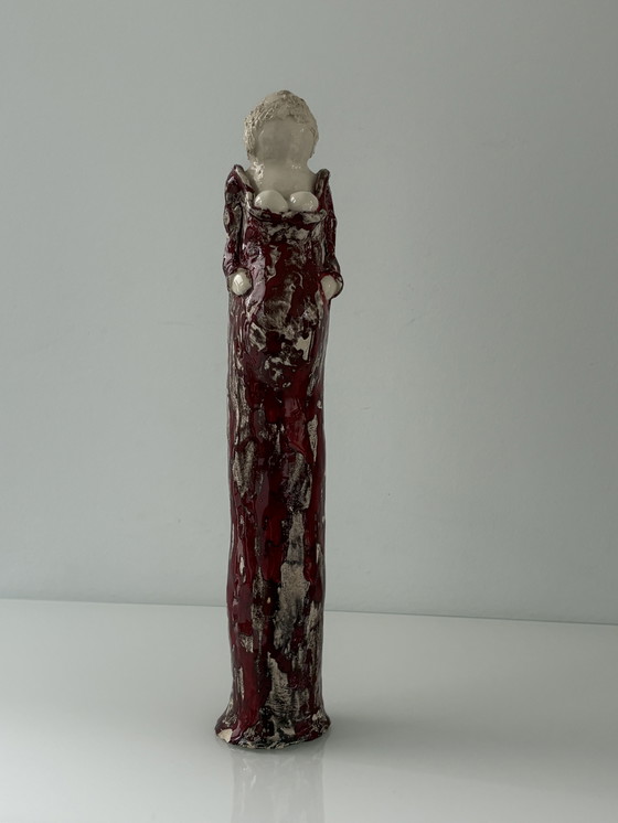 Image 1 of Ceramic statue of a pregnant woman