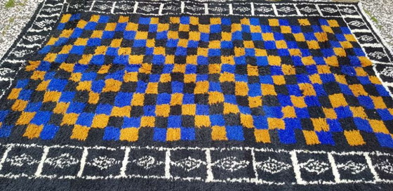Image 1 of Alfombra bereber anudada a mano de lana, 243 x 163 cm