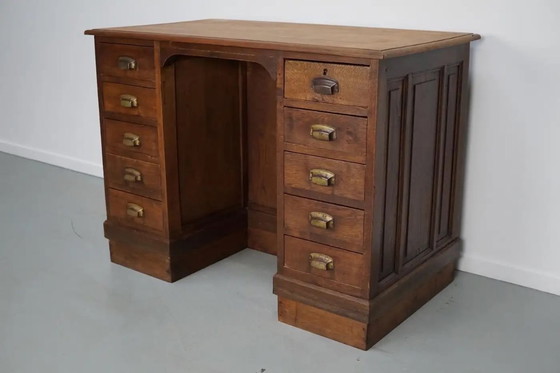 Image 1 of Bancone/scrivania o isola da cucina in rovere francese, anni '50