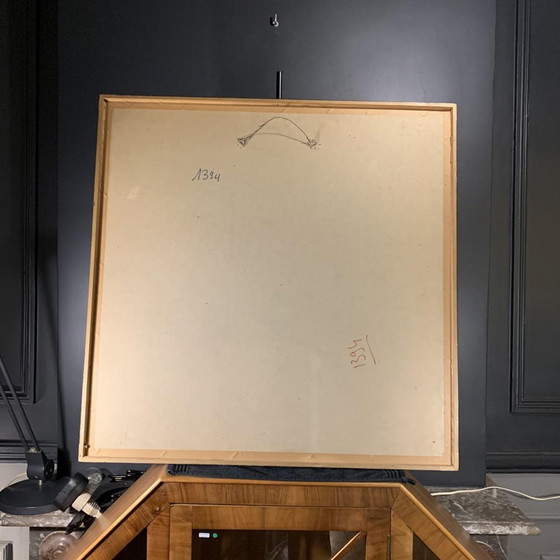 Gerard Daran, Male Faces, 3 Men, Mixed Media, 1970s – Paintings & Drawings (photo 14 of 14)