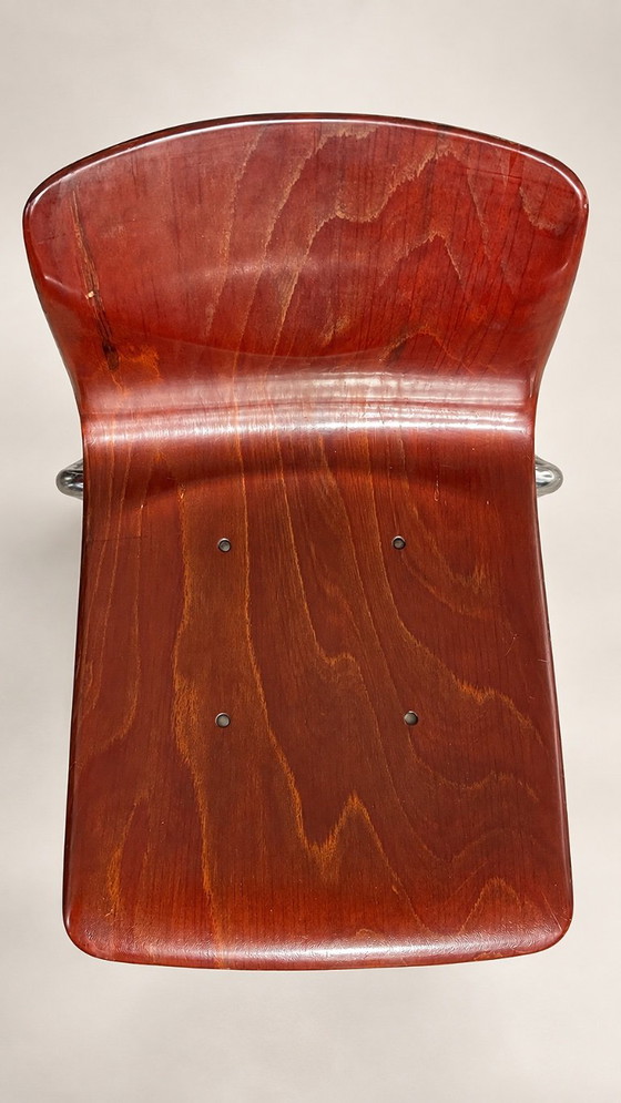 SET OF 6 VINTAGE THUR OP SEAT CHAIRS – PAGHOLZ 60S – Dining chairs, Wood (photo 7 of 9)