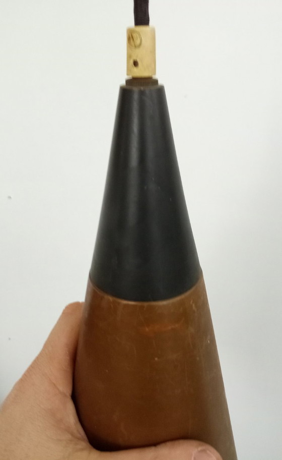 Image 1 of plafoniera danese / lampada in rame attr. ES Horn Aalestrup