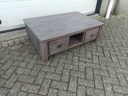 Hardwood coffee table