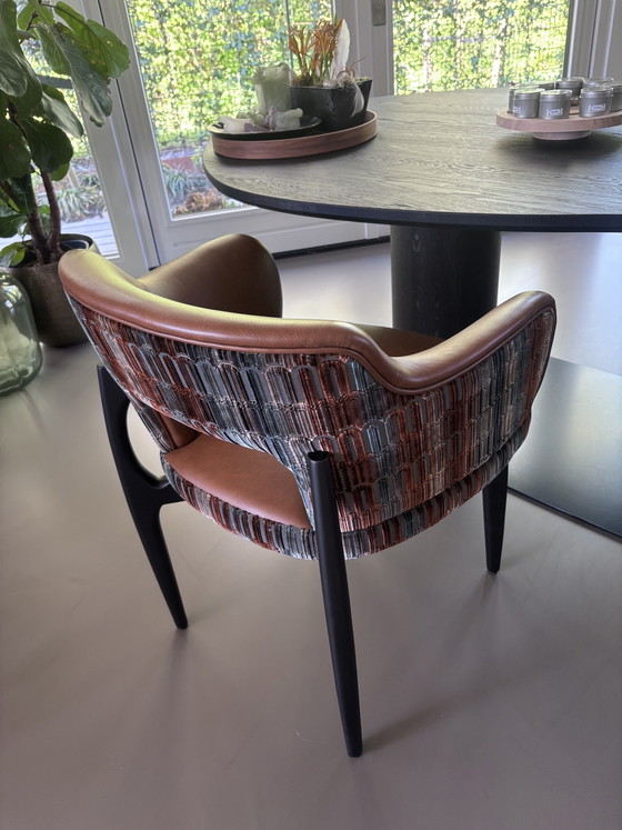 Image 1 of 8 nuove sedie da pranzo di design olandese fatte a mano da BAAN meubelen