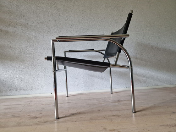 Vollenbrock Leolux Fauteuil 4735 Années 1980 – Chrome, Cuir (photo 7 of 10)