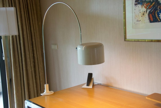 Image 1 of Oluce Coupé Arched Table Lamp 1960's by Joe Colombo wit