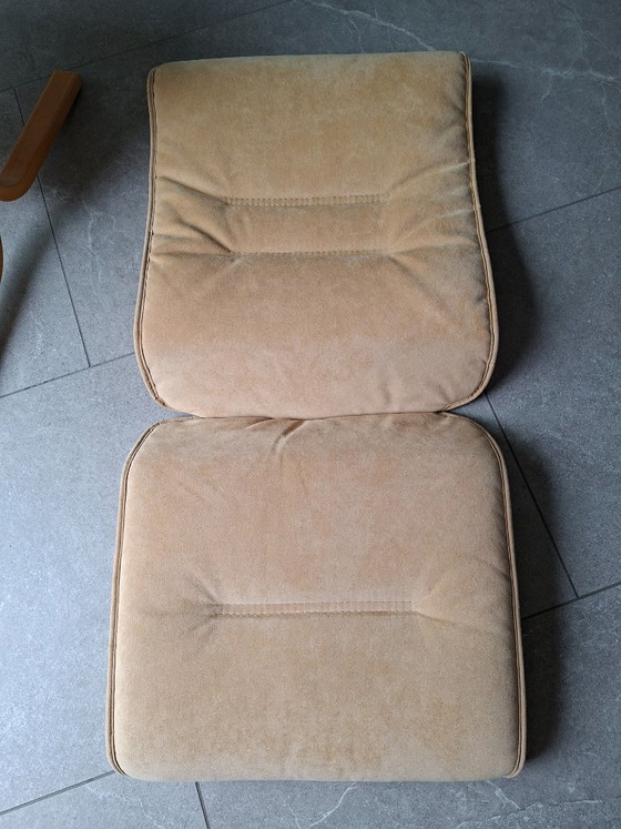 Vintage EKORNES Fauteuil – Showroommodel – Made In Norway – 2 zitsbanken, Polyester (photo 29 of 33)