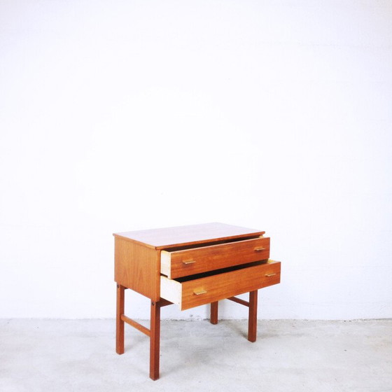 Image 1 of Vintage scandinavische console van teakhout - jaren 1960