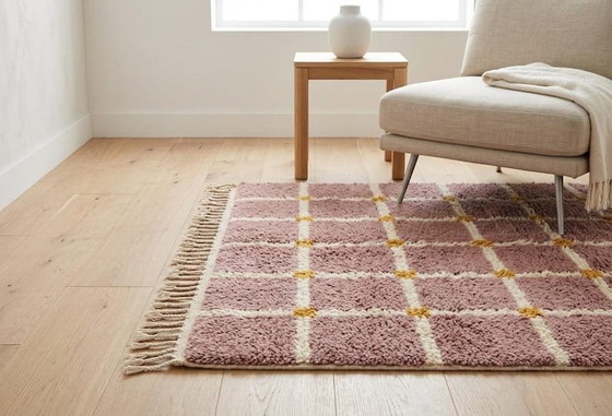 Auténtica alfombra bereber de lana natural del Atlas, 150 x 350 cm. – Wool (photo 2 of 5)