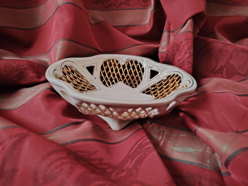 KSF Kirov Plant Kirow Faience Kommand met Uitsparing Jaren 60