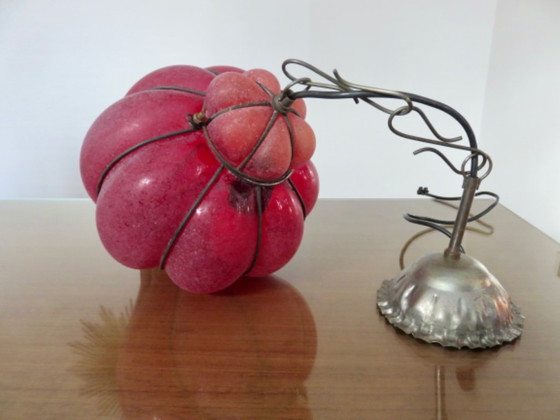 Lanterna veneziana in vetro di Murano rosso satinato – Lampade a sospensione (photo 3 of 17)
