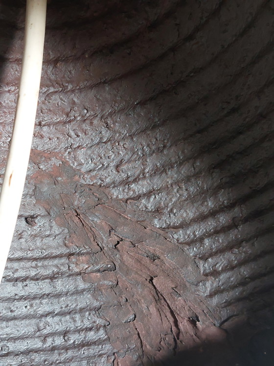 Image 1 of Lampada da tavolo vintage di metà secolo con base in ceramica.