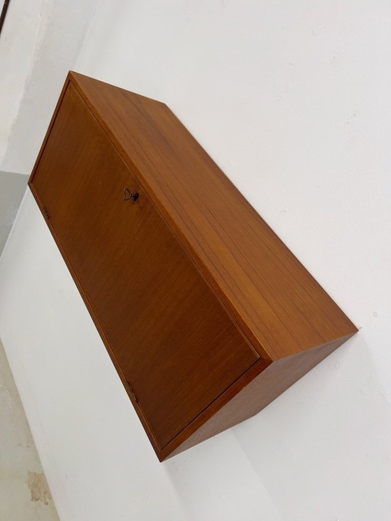 Image 1 of Teak Bar Cabinet By Kai Kristiansen For Feldballes, 1960s