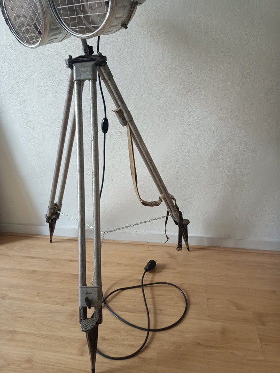Image 1 of Cool vintage industrial tripod lamp
