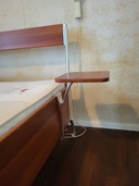 Cherry wood aluminum bed by Piet Hein Eek