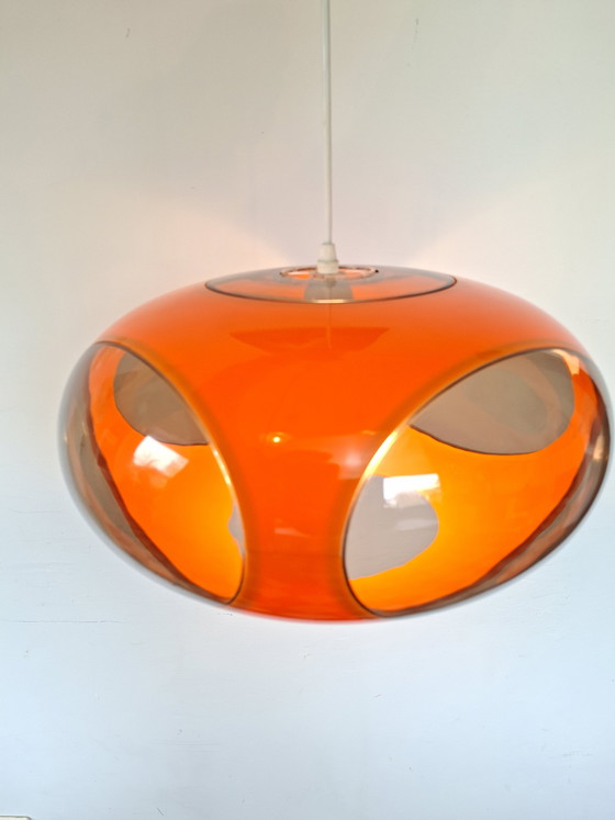 Image 1 of Massive Bug Eye Oranje vintage space age lamp