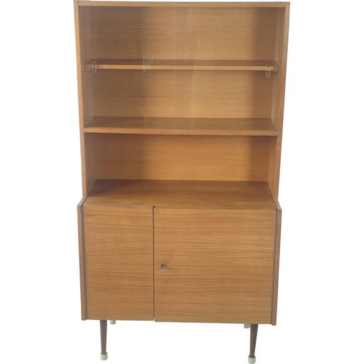 Vintage wooden bookcase by Up Závody, Czechoslovakia 1965