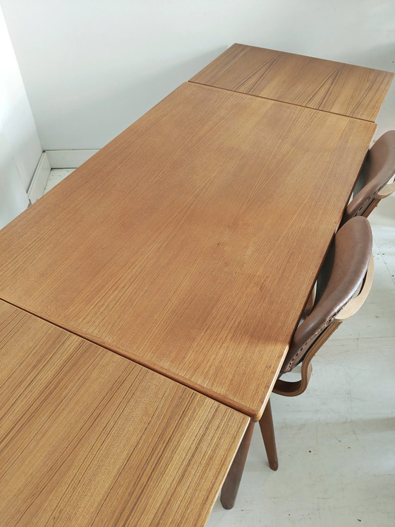 Image 1 of Table de salle à manger vintage | extensible | Henning Kjaernulf | Vejle