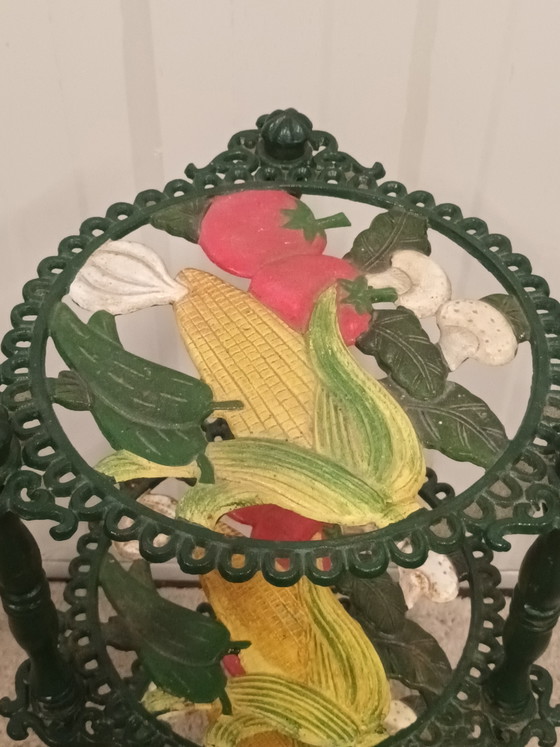 Image 1 of Antieke gietijzeren etagère