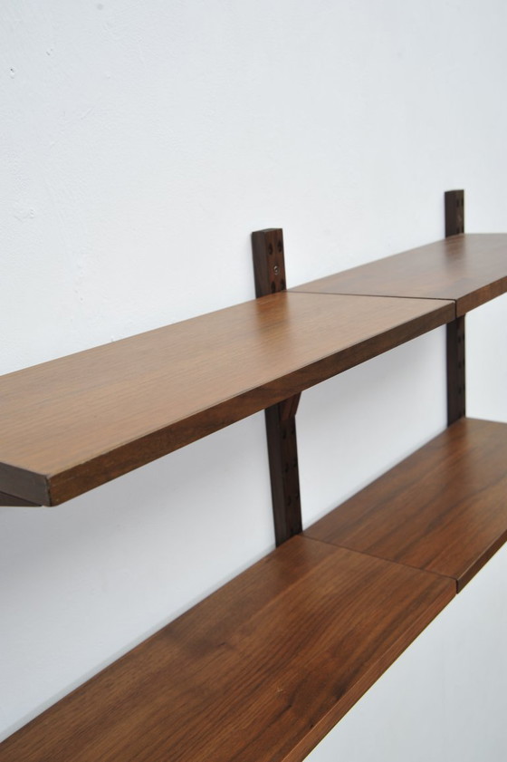 Image 1 of Étagère murale "Royal System" en bois de noyer de Poul Cadovius pour CADO (années 1950)