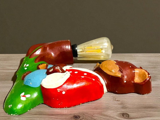 Image 1 of Applique murale pour chambre d'enfant avec ours en métal vintage de l'URSS, 1990