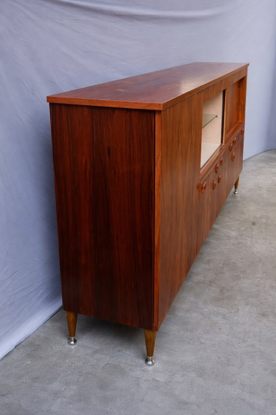 Image 1 of Grand haut de table en palissandre d'Allemagne de l'Ouest, années 1960