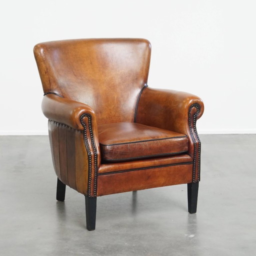 Klassieke schapenleren armchair