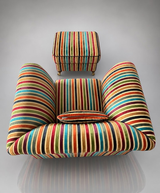 Image 1 of Etro Italia Armchair & Hocker