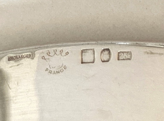 Elegant Tableware Large Stainless Steel Silver Platter Bouillet & Bourdelle 1940 – Bouillet Bourdelle (photo 7 of 7)