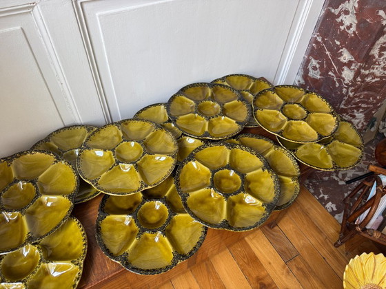 Set of 12 Gien Oyster Plates – Crockery, Ceramic (photo 8 of 20)