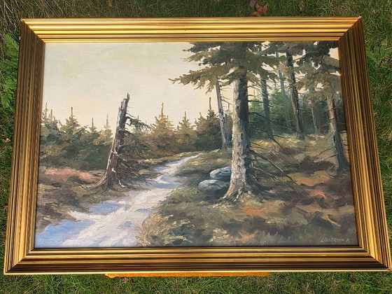 Original Mid-Century Oil Painting by Christian Lautrup – Paintings & Drawings, Canvas (photo 5 of 11)