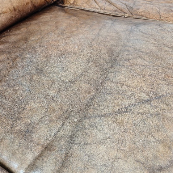Sofá de cuero estilo Howard & Sons inglés – Siglo XX – Sofás de 3 plazas, Leather (photo 7 of 12)